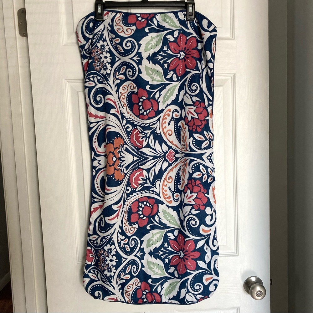3/$20 Modern Southern Home Mila Blue Floral Paisley Print King Pillow Sham